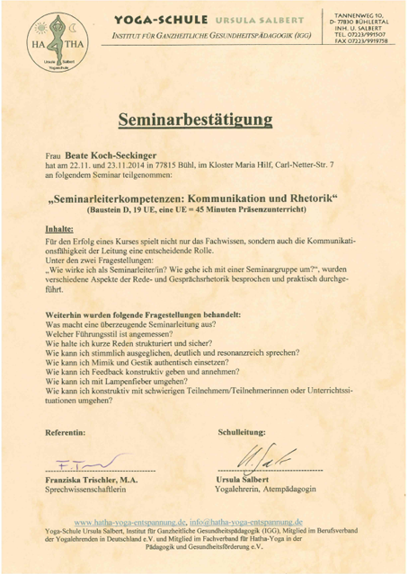 Seminarleiterkompetenzen